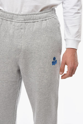 MAILEJO Joggers with Elasticated Waistband and Contrasting Logo