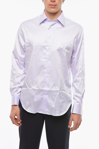 EMPORIO Camicia Modern Fit in Twill di Cotone