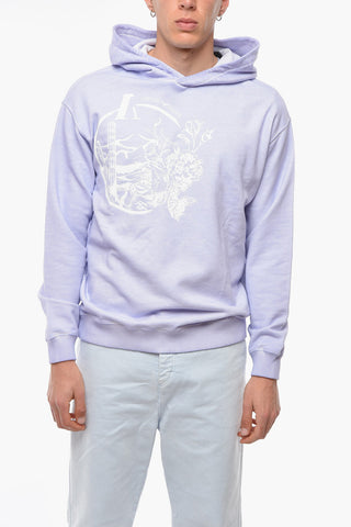 EMPORIO Vintage-effect Hoodie with Print