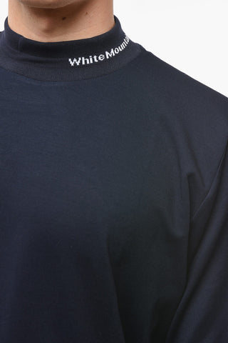 T-Shirt a Maniche Lunghe con Polsini e Colletto Logato