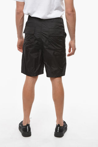 Nylon BLACK TOFU Shorts with Printed Logo