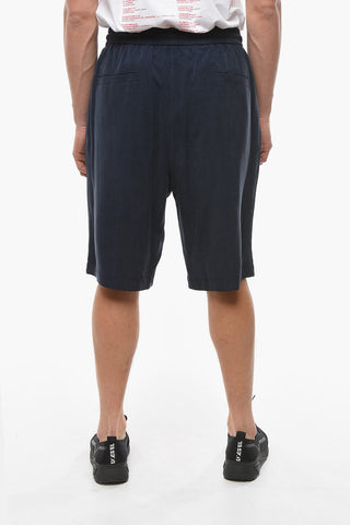 Shorts in Cupro con Coulisse
