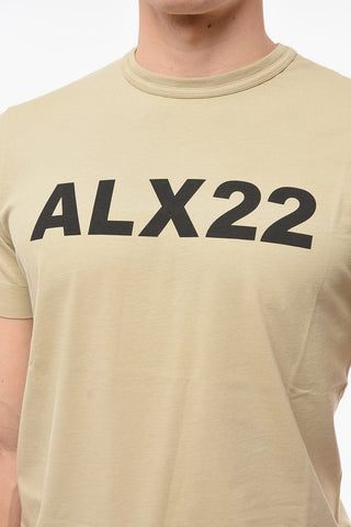 Crew-neck T-shirt with Contrasting Logo Print