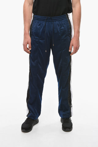 VTMNTS Contrasting Band SNAP Jersey Sweatpants with Snap Buttons