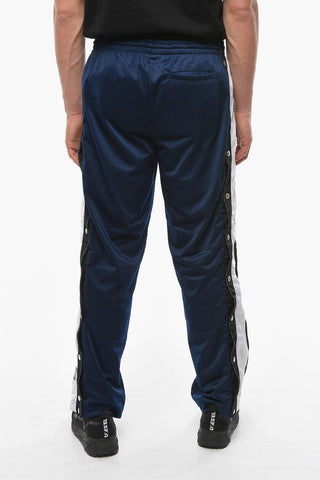 VTMNTS Contrasting Band SNAP Jersey Sweatpants with Snap Buttons