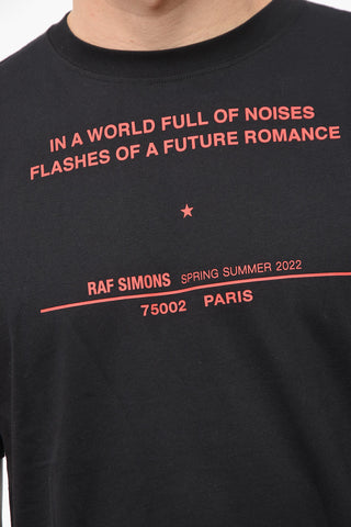 TOUR DATE T-shirt with Lettering Allover