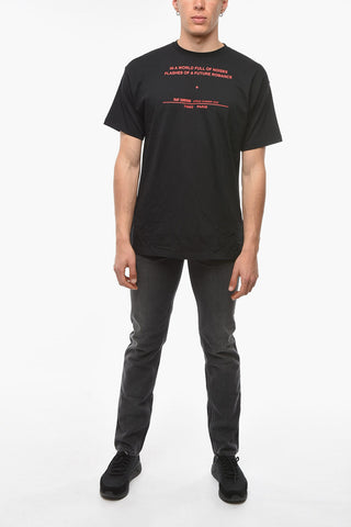 TOUR DATE T-shirt with Lettering Allover