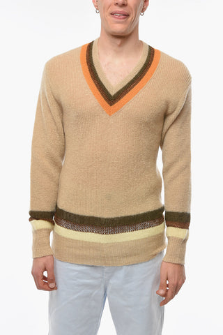 Maglia SAINT in Misto Mohair con Scollo a V