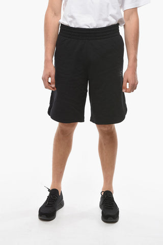 EMPORIO EA7 Drawstringed Shorts with Holographic Logo