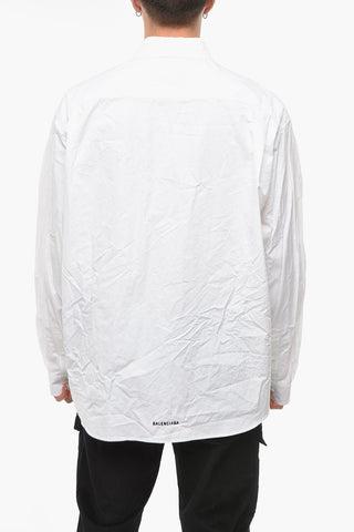 UNISEX Oversized Shirt with Embroidered Logo on the Back