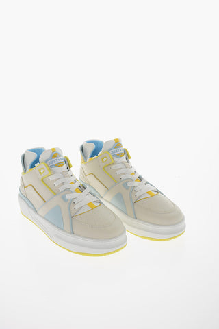 Leather TENNIS JD2 Mid Sneakers with Contrasting Details