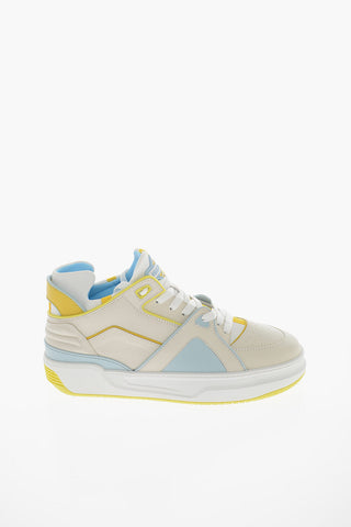 Leather TENNIS JD2 Mid Sneakers with Contrasting Details