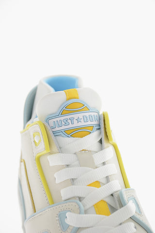 Leather TENNIS JD2 Mid Sneakers with Contrasting Details