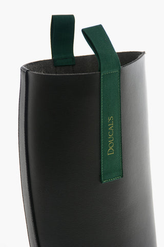 Faux Leather BIKE Boots with Contrasting Details