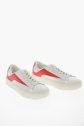 Leather and Mesh RODINA Low-Top Sneakers with Contrasting Details