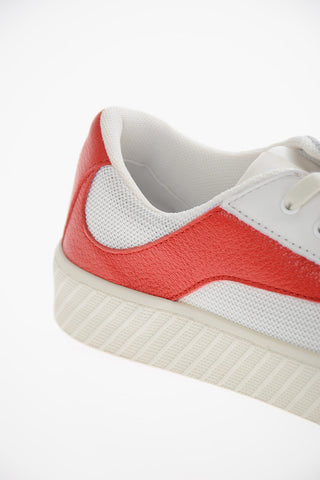 Leather and Mesh RODINA Low-Top Sneakers with Contrasting Details