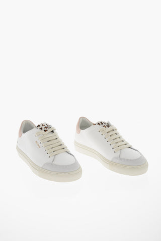 Sneakers CLEAN 90 TRIPLE in Pelle con Dettaglio in Cavallino a Fantasia Animalier