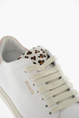 Sneakers CLEAN 90 TRIPLE in Pelle con Dettaglio in Cavallino a Fantasia Animalier