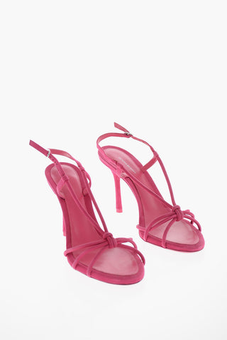 Sandali T-strap in Suede 10,5cm