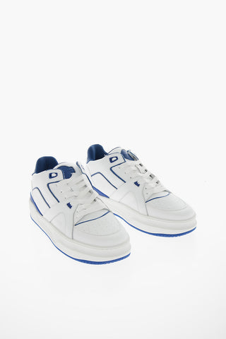 Leather LUXURY JD3 Low Top Sneakers with Contrasting Details