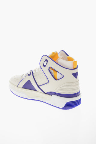 Leather BASKETBALL JD1 High-Top Sneakers with Contrasting Details