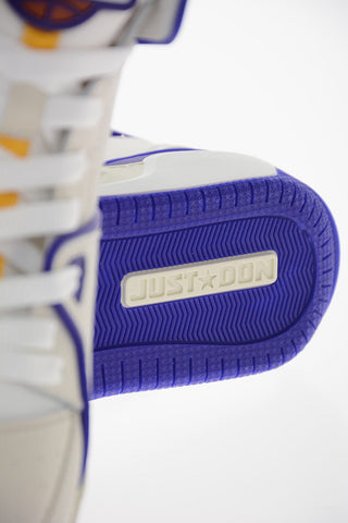 Leather BASKETBALL JD1 High-Top Sneakers with Contrasting Details