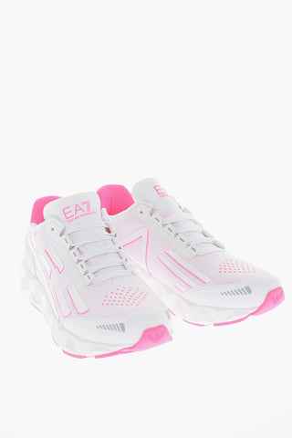 EA7 EMPORIO Stretchy-textile Low-top Sneakes with Logo