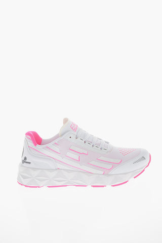 EA7 EMPORIO Stretchy-textile Low-top Sneakes with Logo
