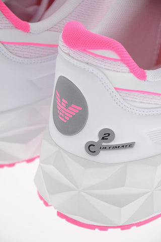 EA7 EMPORIO Stretchy-textile Low-top Sneakes with Logo