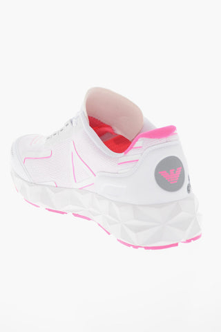 EA7 EMPORIO Stretchy-textile Low-top Sneakes with Logo