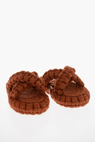 Braided-textile KAMY Slides with Statement Sole
