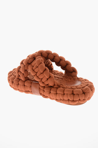 Braided-textile KAMY Slides with Statement Sole