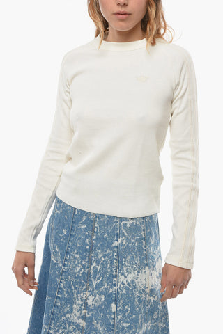 Cotton Stretch WAFFLELS Crew-Neck Sweater