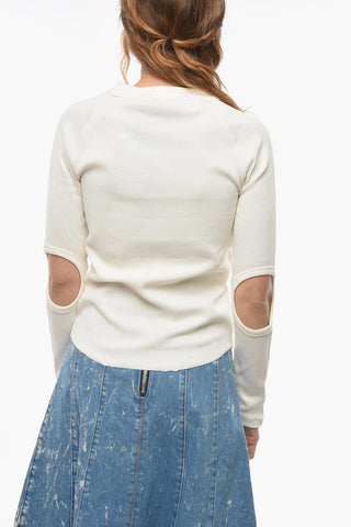 Cotton Stretch WAFFLELS Crew-Neck Sweater