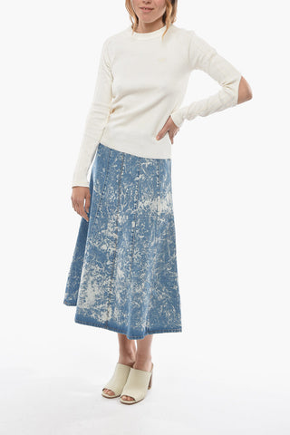Cotton Stretch WAFFLELS Crew-Neck Sweater