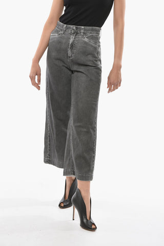 Jeans Regular Fit con Bottone Logato 26cm