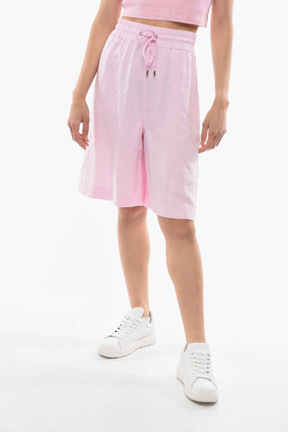 Shorts Wide-leg a Vita Alta