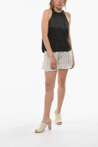 Satin DIXIE Top with Zip Closure