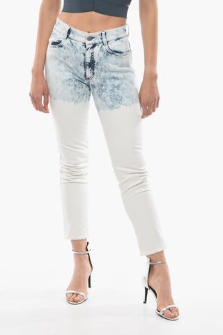 Acid Wash Effect BOYFRIEND Skinny Fit Jeans 15,5cm