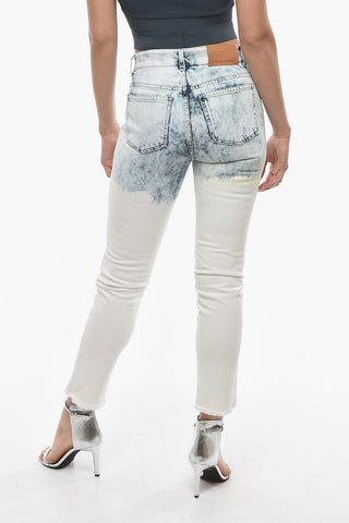 Acid Wash Effect BOYFRIEND Skinny Fit Jeans 15,5cm