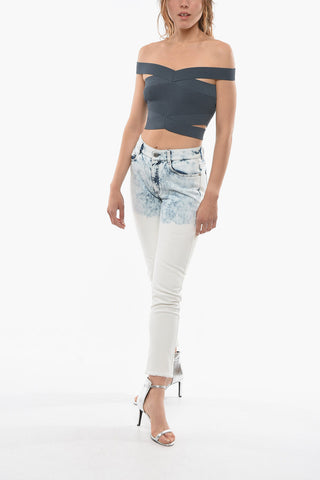 Acid Wash Effect BOYFRIEND Skinny Fit Jeans 15,5cm
