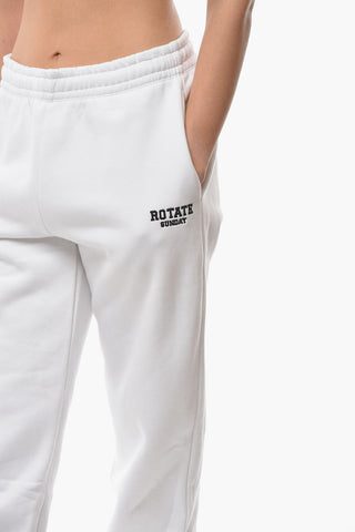 BIRGER CHRISTENSEN Fleeced Cotton MIMI Joggers with Embroidered Logo