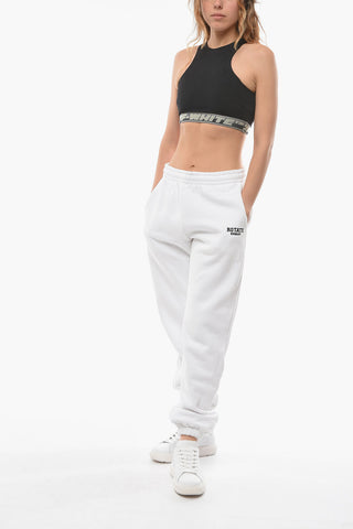 BIRGER CHRISTENSEN Fleeced Cotton MIMI Joggers with Embroidered Logo