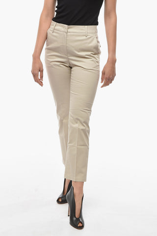 Cotton Stratch Flared Pants
