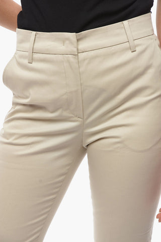 Cotton Stratch Flared Pants