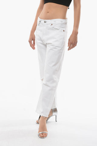 Vintage Effect Boyfriend Fit Jeans 20cm
