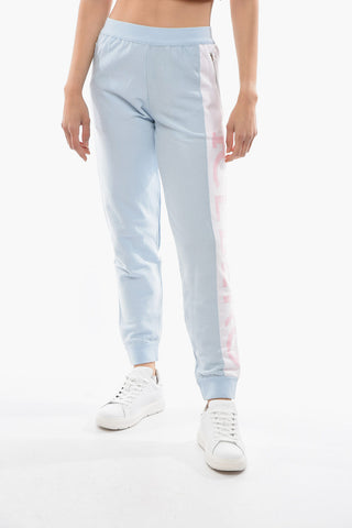 Knit Joggers with Jacquard-logo