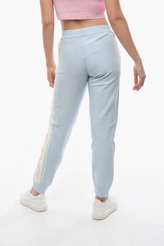 Knit Joggers with Jacquard-logo