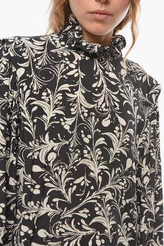 ETOILE Turtleneck NOSHI Floral Printed Shirt