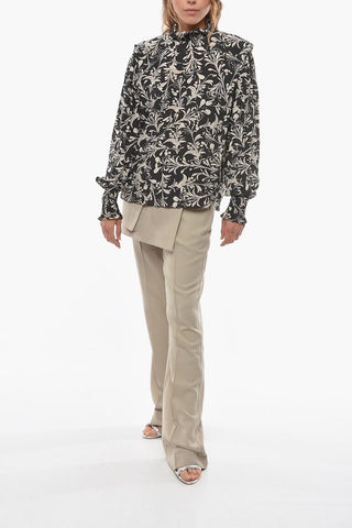 ETOILE Turtleneck NOSHI Floral Printed Shirt
